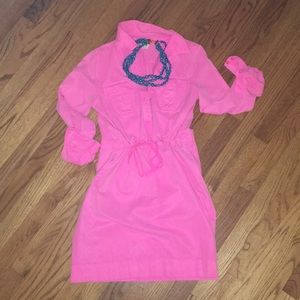 J. Crew Hot Pink Dress